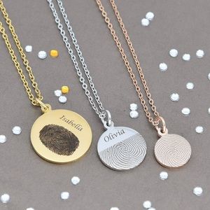 personalized fingerprint necklace jewelry